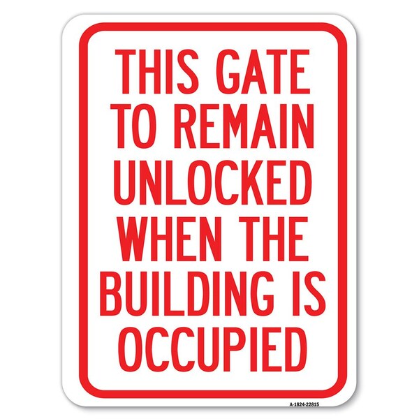 Safety Sign, 18 in Height, Aluminum, 22815